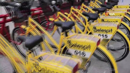 Akhisar’da ilk kez ücretsiz kiralık bisiklet dönemi