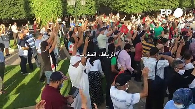 تظاهرة في المغرب رفضاً للتطبيع العربي مع إسرائيل