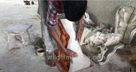 Ganesh idol making from scratch in Maharashtra prior to Ganesh Chaturthi