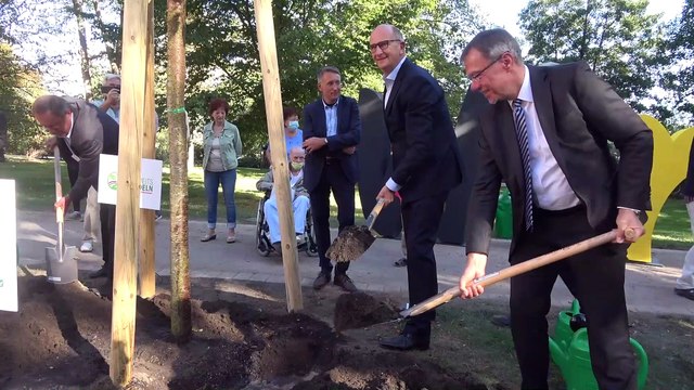 Einheitsbutteln in der Landeshauptstadt Potsdam, Regierungschefs aus Berlin, Brandenburg, Sachsen-Anhalt und Thüringen nahmen teil