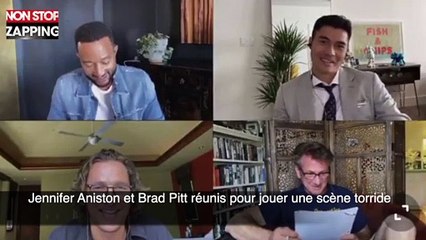 Jennifer Aniston et Brad Pitt réunis pour jouer une scène torride (vidéo)