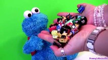 Cookie Monster Eats Cars Lightning McQueen Micro Drifters Mater Count N Crunch Playset Disney Pixar