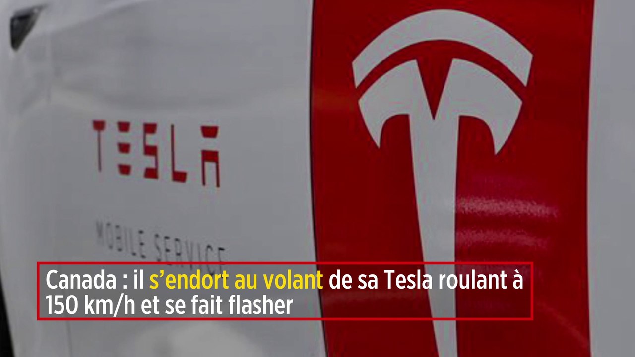 Canada : il s'endort au volant de sa Tesla roulant à 150 km/h et se fait flasher