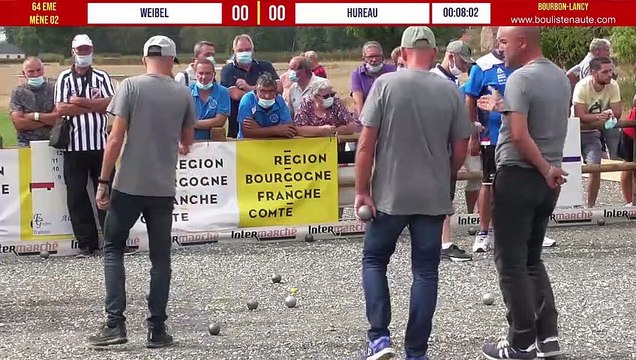 National à pétanque de Bourbon-Lancy 2020 : 64ème WEIBEL vs HUREAU