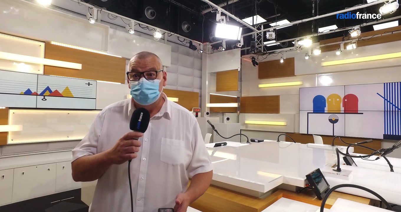 Le studio 221 de franceinfo à Radio France