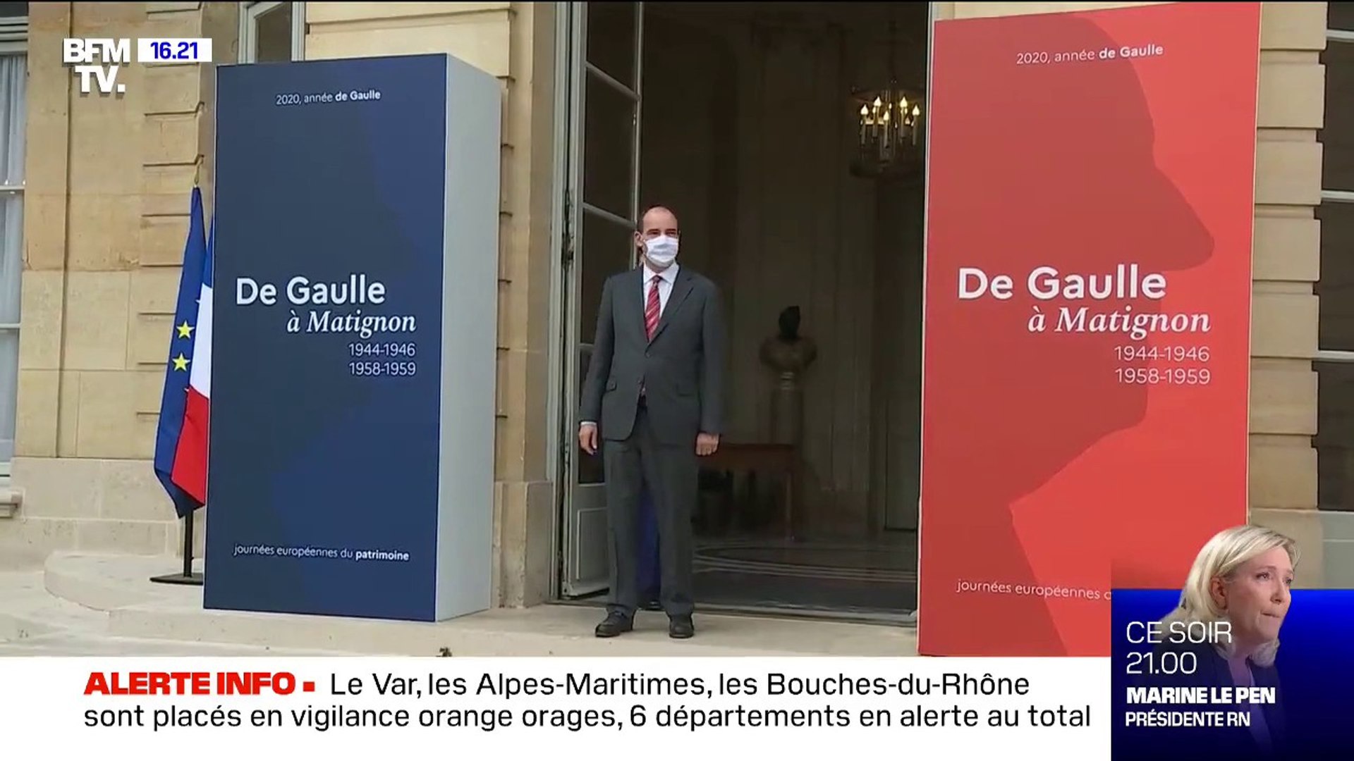 Journées du patrimoine: Jean Castex accueille des visiteurs à l'hôtel de  Matignon - Vidéo Dailymotion