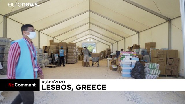 فيديو: نحو 9 آلاف لاجئ ينتقلون إلى مخيم جديد في جزيرة لسبوس اليونانية