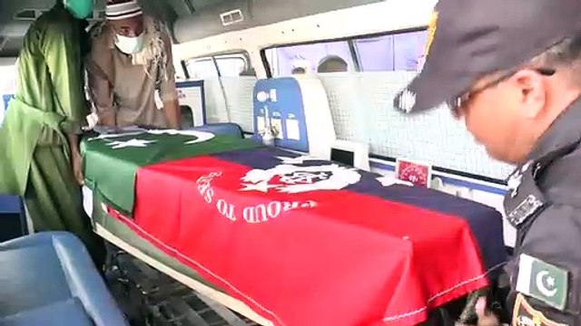 FUNERAL PRAYER OF MARTYRED CONSTABLE ARIF KHAN OFFERED AT SSU HEADQUARTERS