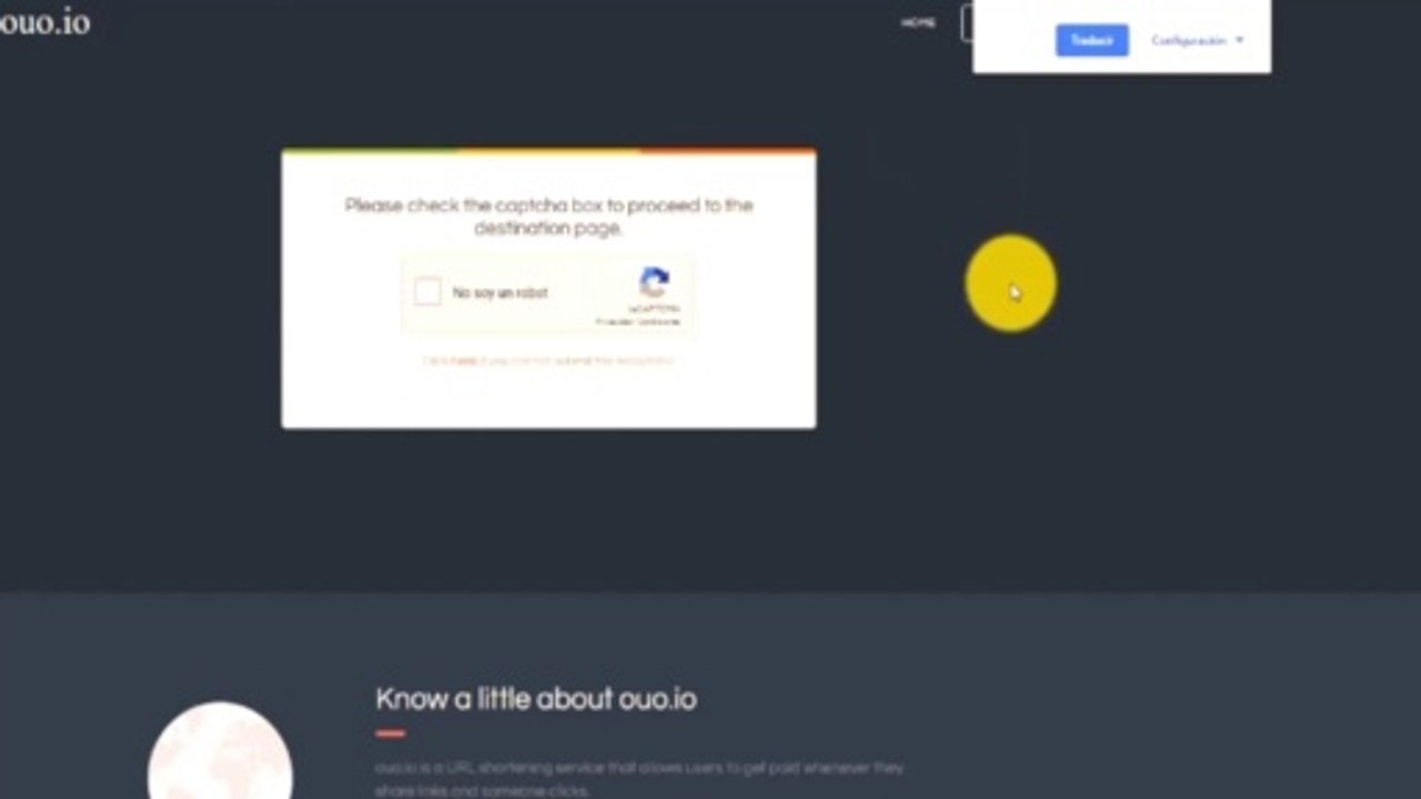 Ejemplo de como pasar la publicidad antes de hacer las descargas