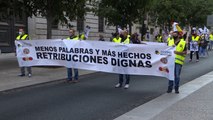 Militares se manifiestan en Madrid para exigir retribuciones 