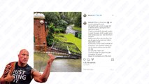 The Rock rips off his home gate for this reason (VIDEO)