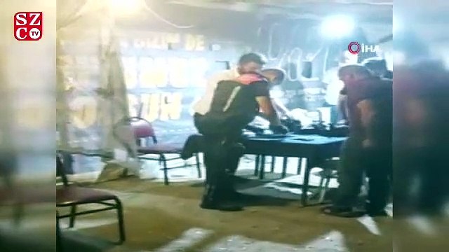 Pes doğrusu...Koronaya aldırış etmeden portatif çadır kurup kumar oynadılar