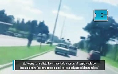 Etcheverry: un ciclista fue atropellado y acusan al responsable de darse a la fuga "con una rueda de la bicicleta colgando del paragolpes"