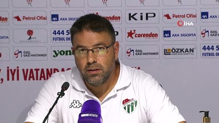 Altınordu - Bursaspor maçının ardından