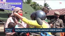 Razia Masker Di Kukar Pelanggar Diberi Sanksi