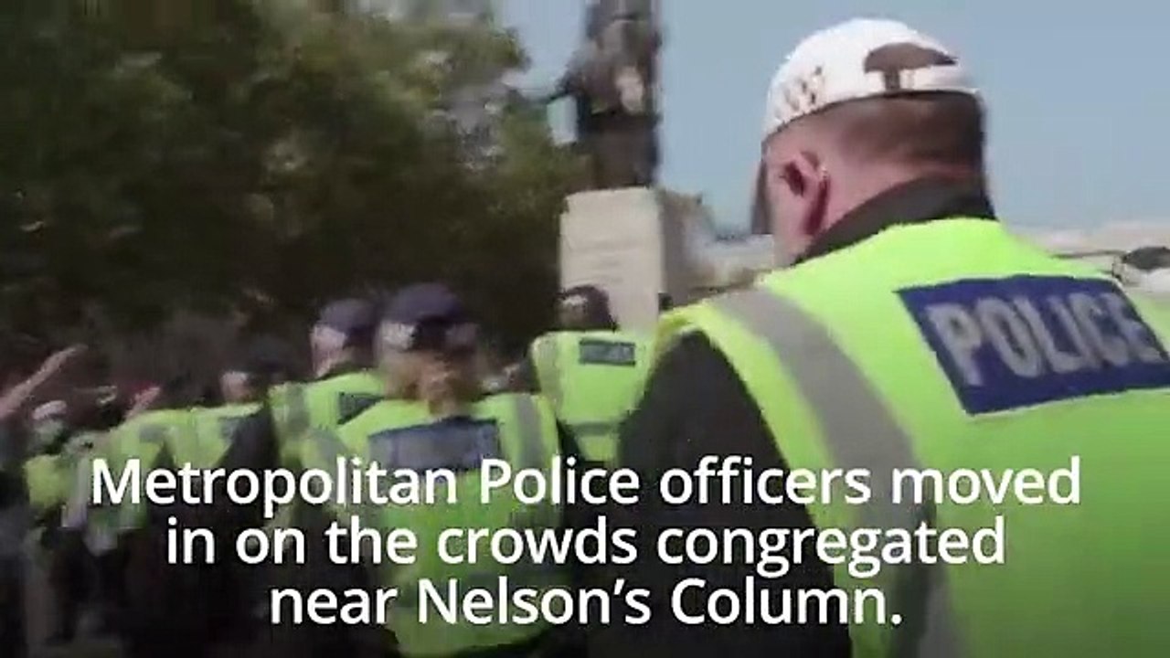 Anti-lockdown protesters clash with police in central London