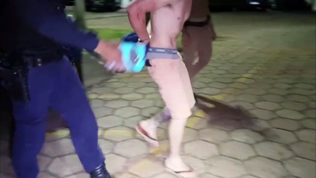 Acusado de agredir a companheira é preso pela PM e GM na Rua Rio da Paz