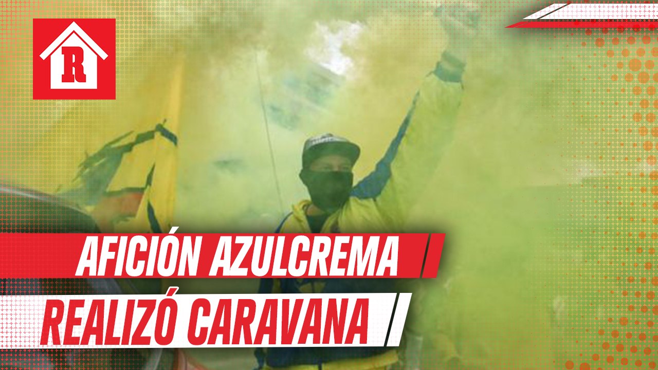 Afición azulcrema realizó caravana previo a Clásico Nacional