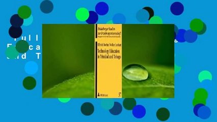 Full Version  Technology Education in Trinidad and Tobago Complete