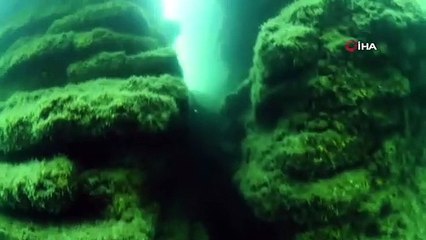 Depremle görünmez olan "Batık Şehir"de oluşan tahribat ilk defa görüntülendi