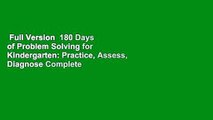 Full Version  180 Days of Problem Solving for Kindergarten: Practice, Assess, Diagnose Complete
