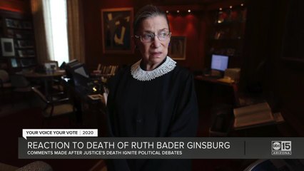 Reaction to death of Ruth Bader Ginsburg