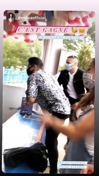 Rayane Bensetti au parc Asterix avec Denitsa Ikonomova.