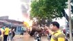 रहवासी इलाके में संचालित पिपरमेंट ऑयल गोदाम में लगी आग, बड़ा हादसा टला