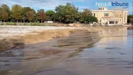 PLUIES - Quel est le niveau de l'Hérault au niveau de l'embouchure ?
