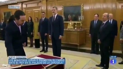 Cuando Iglesias prometía por su conciencia y honor lealtad al Rey