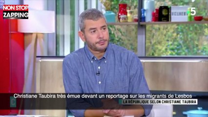 Christiane Taubira très émue devant un reportage sur les migrants de Lesbos (vidéo)