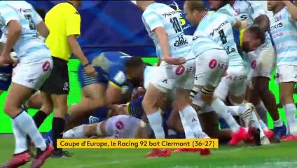 Coupe d'Europe : le Racing 92 bat Clermont et file en demi-finales