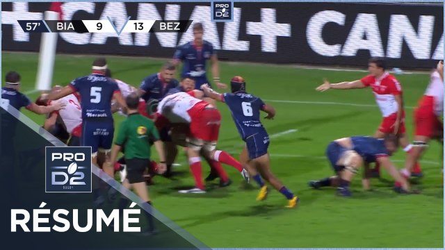 PRO D2 - Résumé Biarritz Olympique-AS Béziers Hérault: 24-21 - J3- Saison 2020/2021