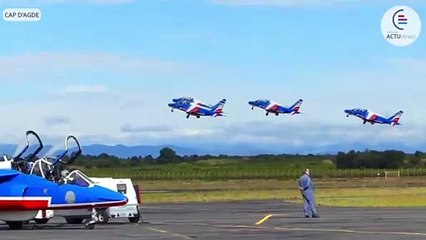 Décollage de la patrouille de France direction Paris !