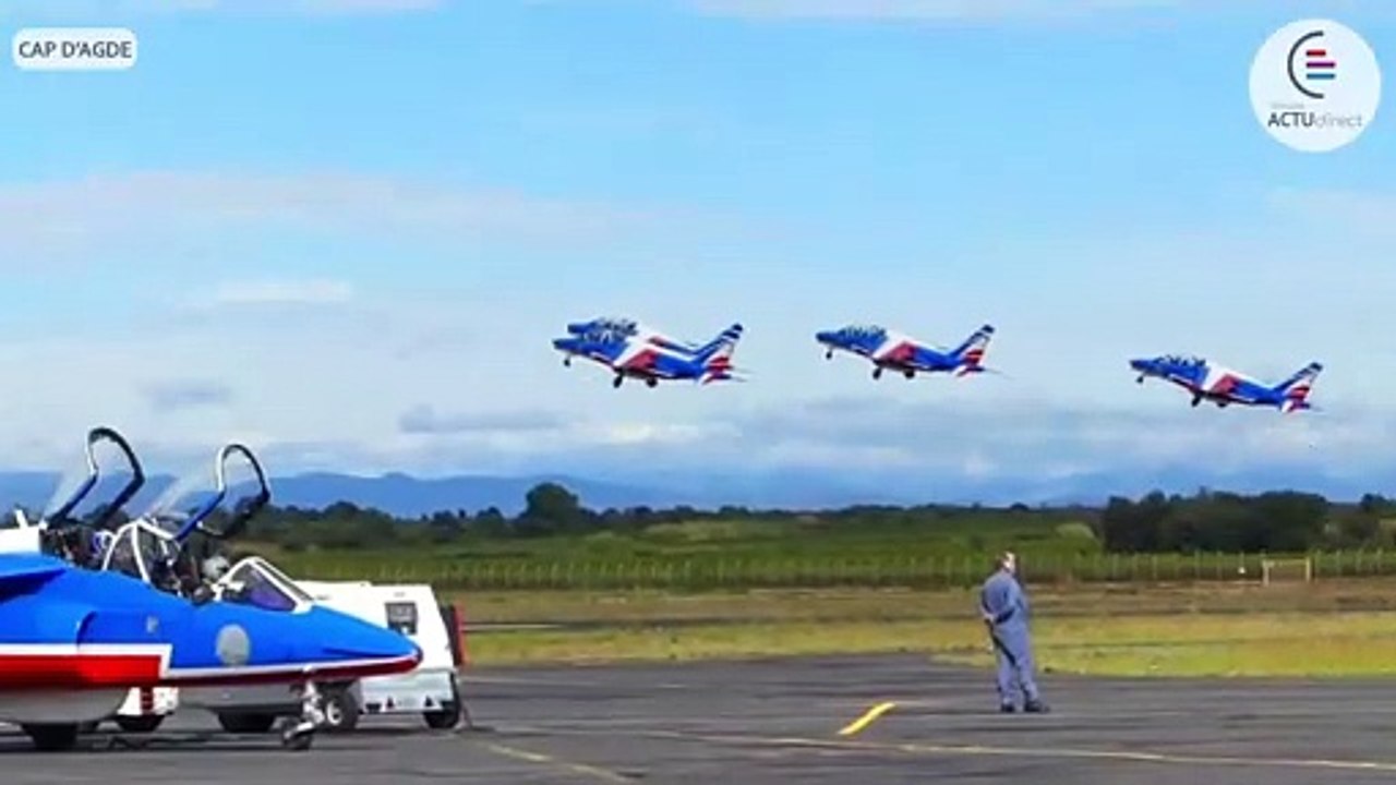 Décollage de la patrouille de France direction Paris !