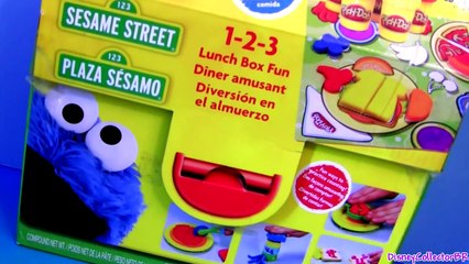 Download Video: Play Doh Chef Cookie Monster Eats Pizza Lunch Box 123 Mold 'n Go Speedway Playdough Mater Cars Pixar