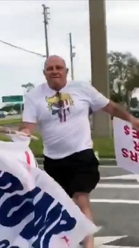 Flag Pole Becomes Battering Ram