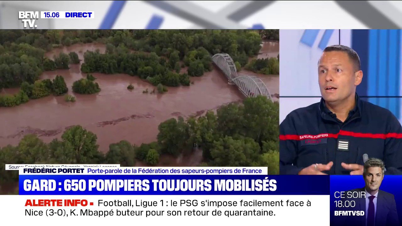 "Les secours sont à pied d'œuvre" Deux personnes sont toujours recherchées dans le Gard après les violentes intempéries