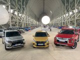 Le stand Mitsubishi au Salon de l’auto Caradisiac 2020