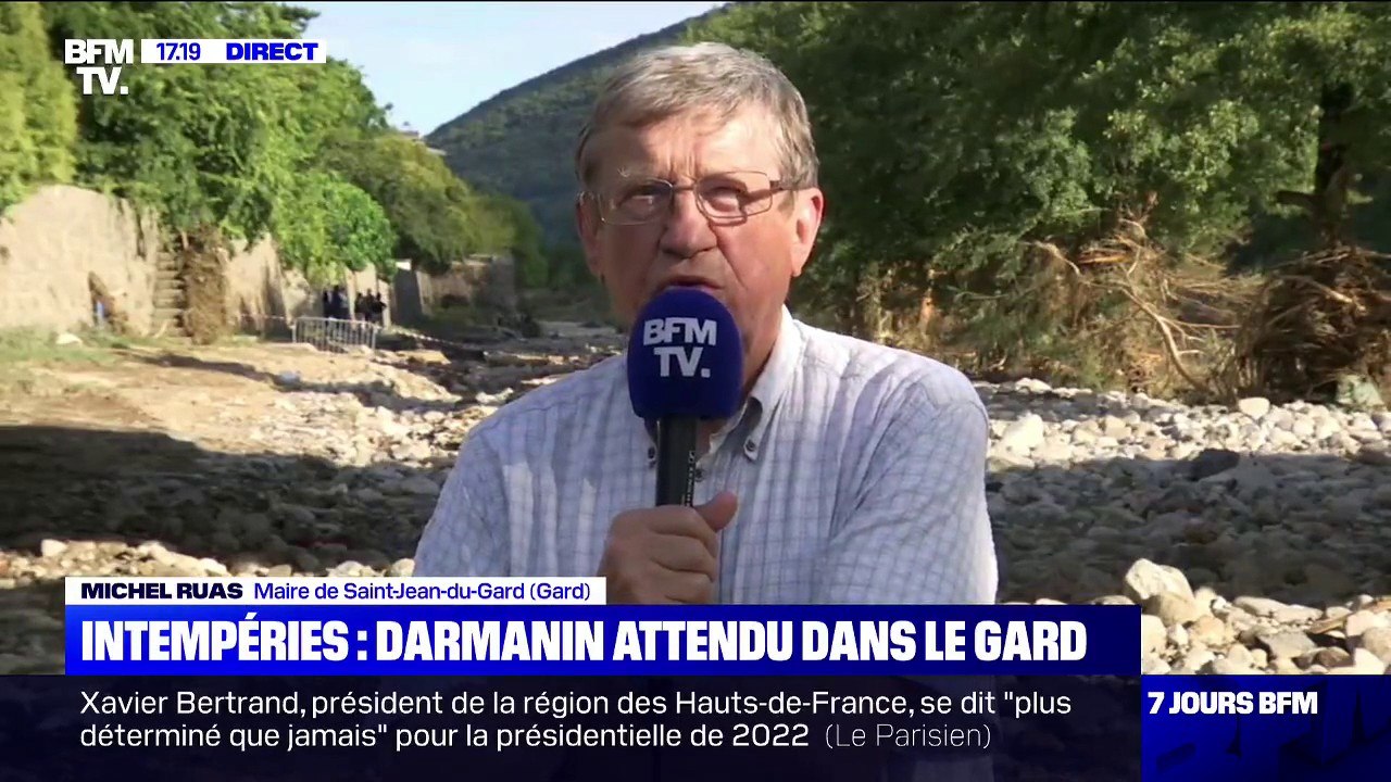Intempéries dans le Gard: le maire de Saint-Jean-du-Gard, Michel Ruas, va "demander" l'état de catastrophe naturelle à Gérald Darmanin