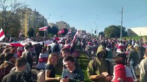 Domingo de protestos em Belarus