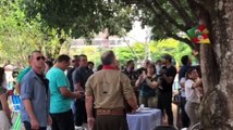 Bolsonaro participa de churrasco do Dia do Gaúcho, em Brasília