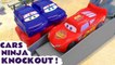 Hot Wheels Cars Ninja Knockout Challenge Race with Disney Cars 3 Lightning McQueen and Marvel Avengers Hulk with Paw Patrol in this Family Friendly Full Episode English Funlings Race Toy Story for Kids
