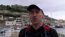 Contre le cancer pédiatrique, le triple champion du monde Morgan Bourchis a bravé Les Calanques hier