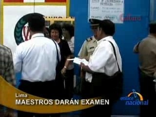 MAESTROS DARÁN EXAMEN - LIMA