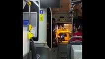 Özel halk otobüsü şoförü bisikletli kadın yolcuya saldırdı