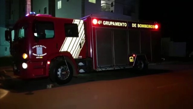 Aparelho televisor pega fogo em apartamento no Bairro Morumbi