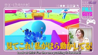 [BEAM] Fall Guys - Shiraishi Mai Tries Out a Game Playthrough (English Subtitles)