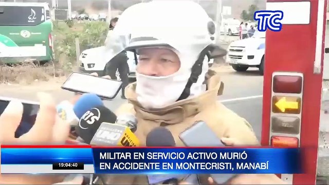 Un militar en servicio activo falleció en accidente de tránsito registrado en Portoviejo