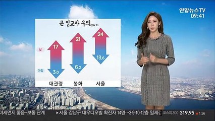 [날씨] 대체로 맑고 한낮 따뜻…큰 일교차 유의